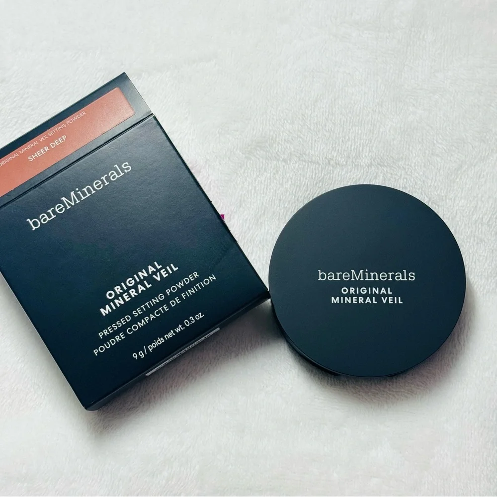 BAREMINERALS ORIGINAL MINERAL VEIL PRESSED SETTING POWDER - Sheer Deep - NIB
